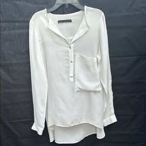 White Button-Up Blouse